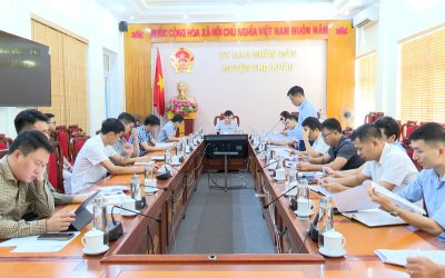 Hội nghị nghe báo cáo tiến độ các dự án quy hoạch phân khu, chi tiết khu dân cư và các dự án lớn đang chuẩn bị đầu tư trên địa bàn huyện